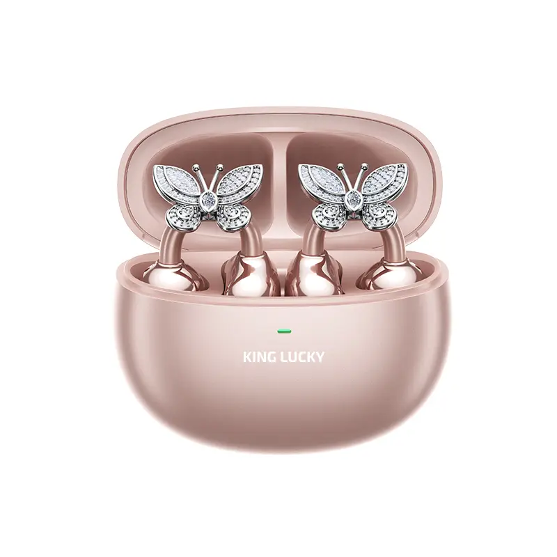 Kinglucky Open-Ear Earbuds, Clip-On Headphones, Bluetooth5.4，Lightweight Comfort, Firm-Shell Design, HIFI Sound,Listen to music, make phone calls, wor