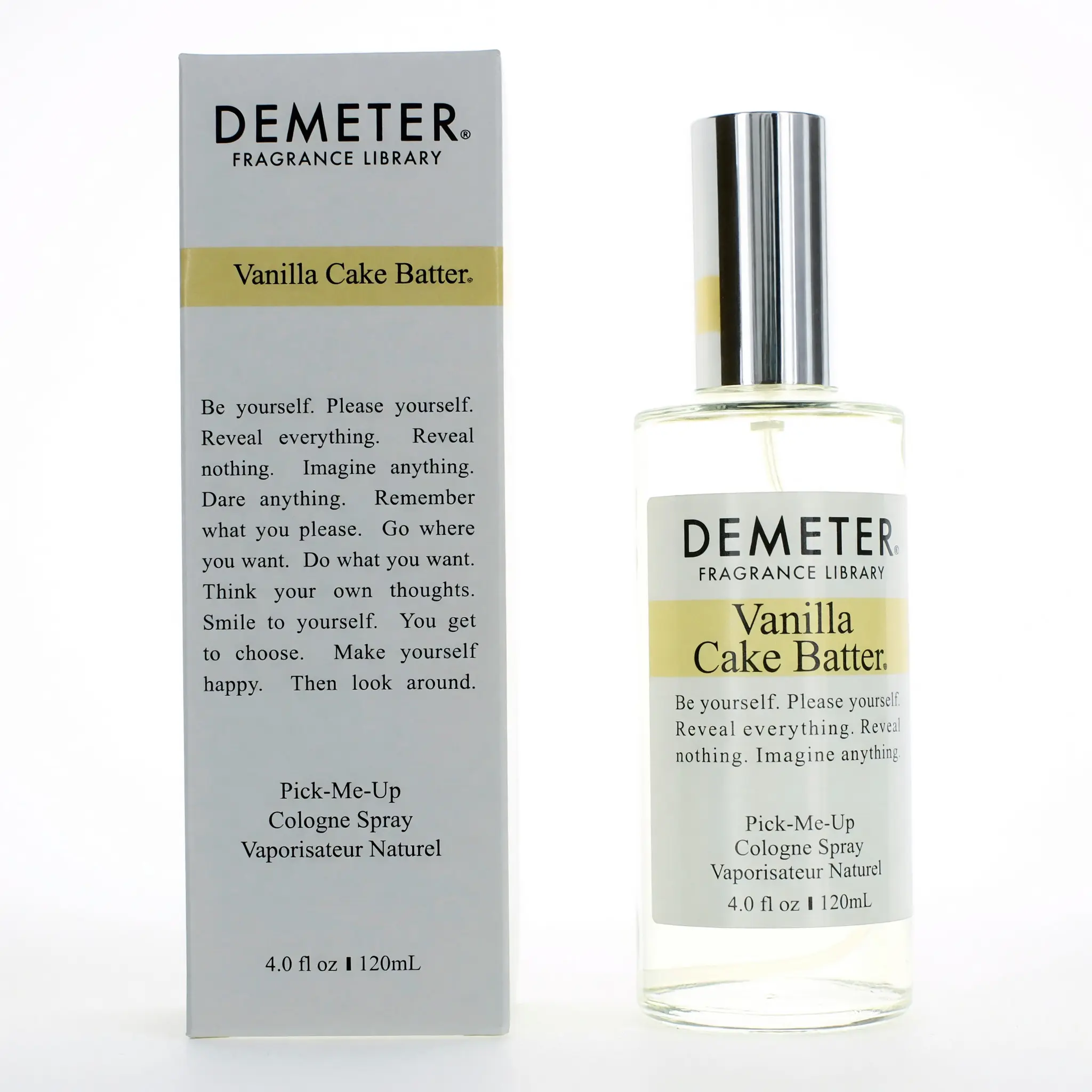 Vanilla Cake Batter by Demeter, 4 oz Cologne Spray for Women, Vanilla Scents, Bakery Scents