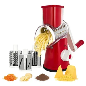 ONESHOW Rotary Kimchi Grater Mandoline Manual Cheese Shredder with Strong Suction Base Easy Cleaning Multifunctional Vegetable Chopper ErgonomicThanksgiving tableware Value Pack Valentine's Day gift Set Stock Up Slicer Fruits