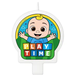 CoComelon "Play Time" Birthday Candle featuring JJ