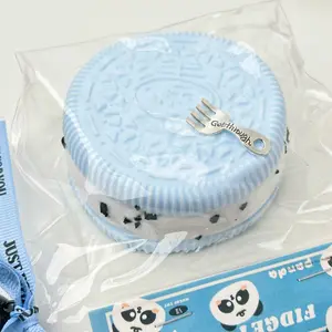 【Buy 3 get 1 free】Sea Salt Dark Chocolate Filled Cookies taba squishy slime squishies tabba squishies kidstoysFood-Grade Silicone Slow-Rising Rebound Squishy Fidget Toys for Stress Relief - Soft Squeeze Toys with Thick Creamy Slime Texture,Handmade