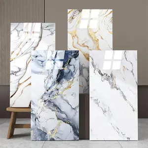 Elegant White Matte Marble Self-Adhesive Removable PVC Panels Set, 20/40-Pack Modular Peel-and-Stick Wall Decor, Waterproof Countertop Tiles, Marble Backsplash Wallpaper for Kitchen, Bathroom Room Decor with Simple Installation
