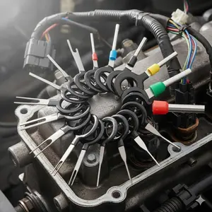 Car Electrical Tool Kit: Automotive Repair Tools, Automotive Precision Tools, Multifunction Terminal Pliers, Pin Extractor, Wire Crimping Connectors for Electronics Repair, Auto Maintenance & Connector Removal Tools
