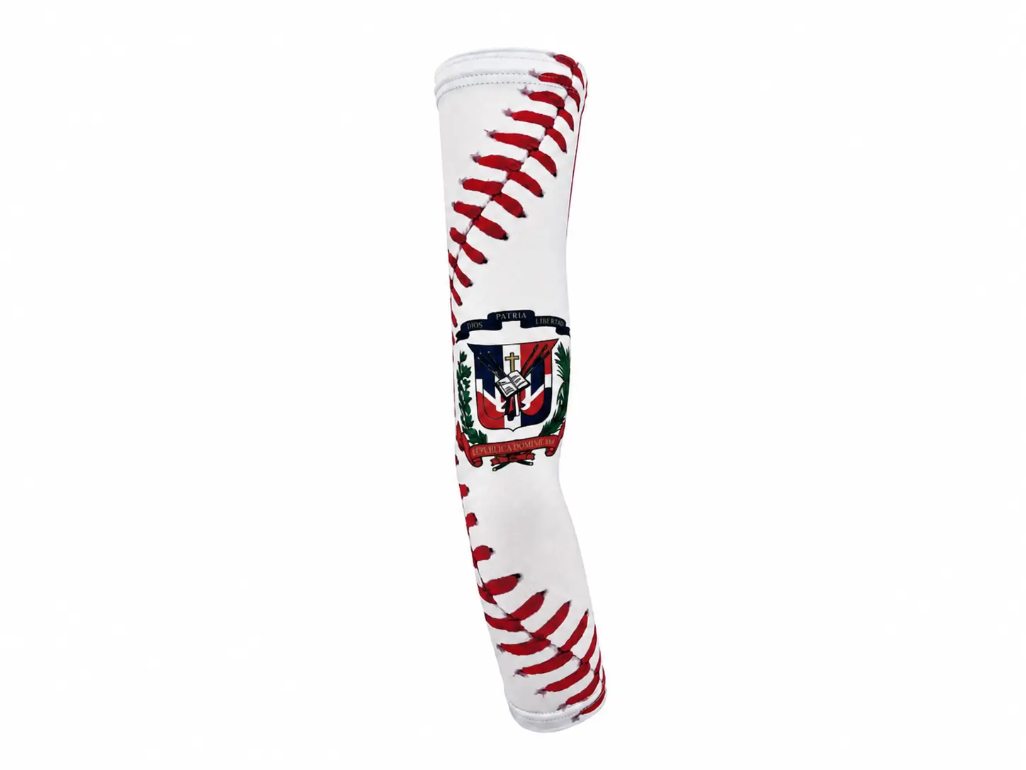 Dominican Flag Arm Compression Sports Sleeves & Support - UV Protection Sleeves, Adult & Youth Sizes, for Sports Training, Baseball