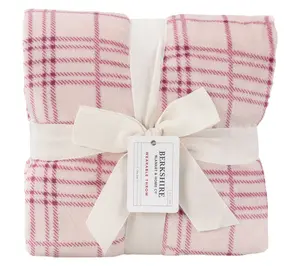 Berkshire Rawlings Plaid Velvetsoft Plush Wearable Throw