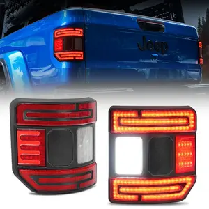 LFM LED Tail Lights Flush Mount with Brake Light Reverse Light Turn Signal Lamp Running Light Fit for Jeep Gladiator JT 2020-2025