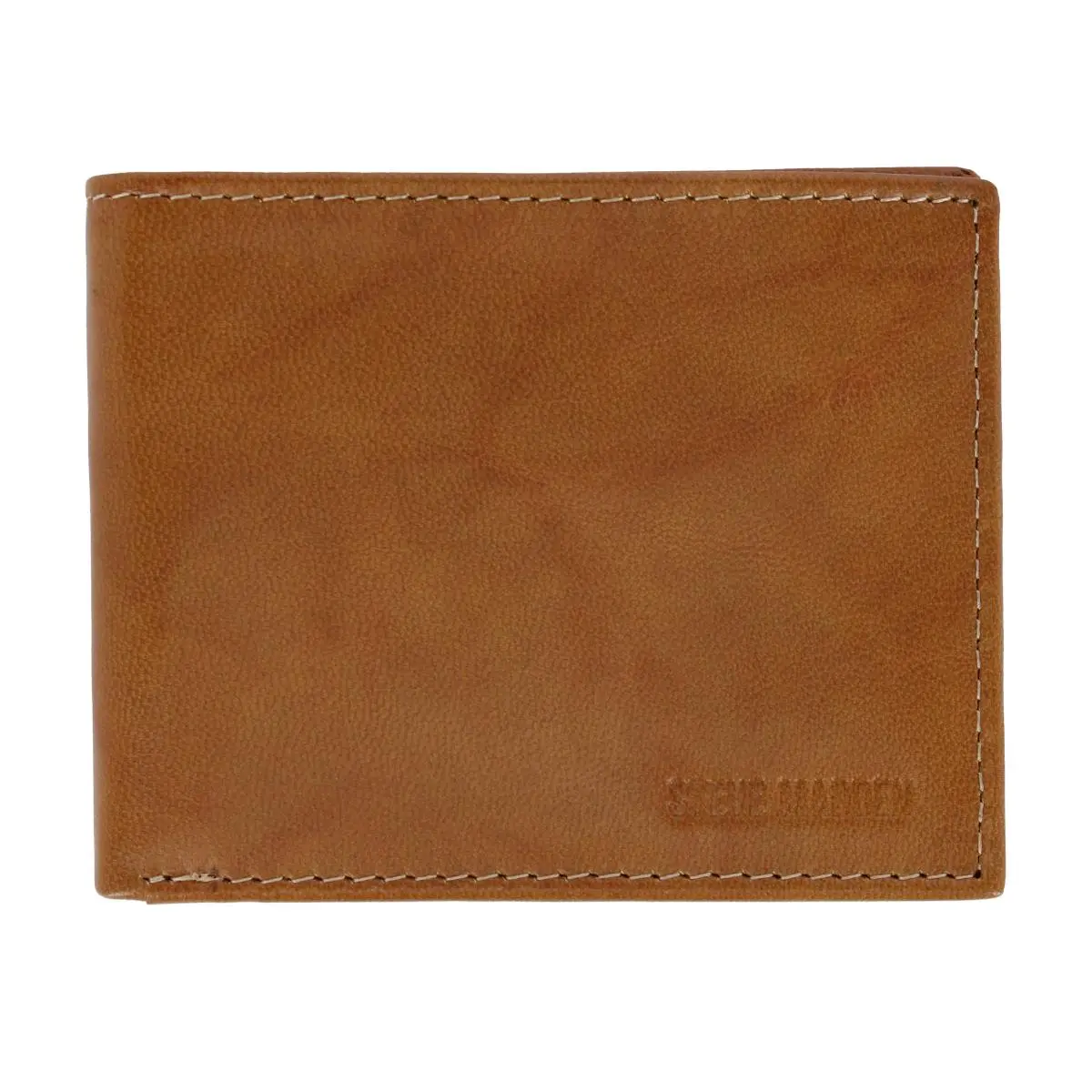 STEVE MADDEN Wallet for Men, Sleek Antiqued Premium Leather Passcase with RFID Blocking and a Flip-Up ID Window, Modern Man Wallet, Sleek And Durable