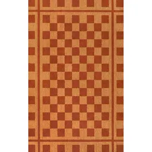Harper Classic Farmhouse Checkerboard Coir Area Rug