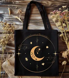 Autism tote bag, Suble Autism Decor, Neurodivergent tote bag, Moon and Stars Bag, Mystical Tote Bag, Aesthetic Autism Bag, Boho Autism, Boho Autism Decor, Boho Neurodivergent Decor, Autism Home, Neurospicy, Autism Witchy aesthetic, autism  bookish tote