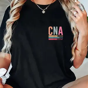 100% Cotton Vintage-Inspired CNA T-Shirt for Nursing Assistants - Comfy, , - Perfect Gift for Healthcare Professionals