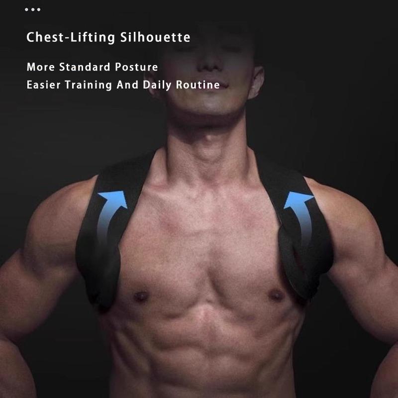 Fitness Heavy Shoulder Straps,Bench Press & Shoulder Training Assist Straps, Chest-Opening & Back-Straightening Support,Open Shoulder Assist Straps Shoulder ,Posture Correction Back Support Strap