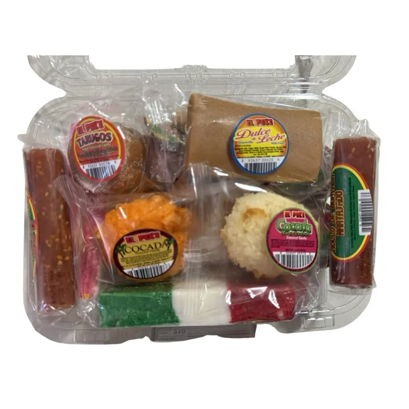 El Peke Assorted Mix Fudge Candy, 16-Piece Snack Bonbon Pack Sweet