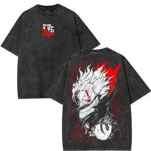 Ken Takakura Okarun Dandadan Anime Manga Series Graphic T-shirt Oversized Streetwear Crewneck Troupe Hoodie Sweatshirt Tanktop 100% Cotton Vintage Acid Wash Tee Menswear 2026