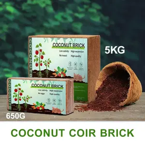 1.4 / 11 lbs Premium Coco Coir Brick Compressed Coconut Soil, OMRI 100% Organic Low EC & PH Balanced Plant Cultivation Media