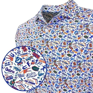 UF Gators Gameday Polo Shirt – All-Over Print College Football Shirt, Men’s Trendy Game Day Outfit, Fan Gift