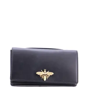Pre-owned Dior Leather Clutches & Wristlets Christian Bee Clutch by Rebag