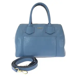 Pre-owned FURLA Calfskin Shoulder Bags Alba Satchel Leather 2way Bag