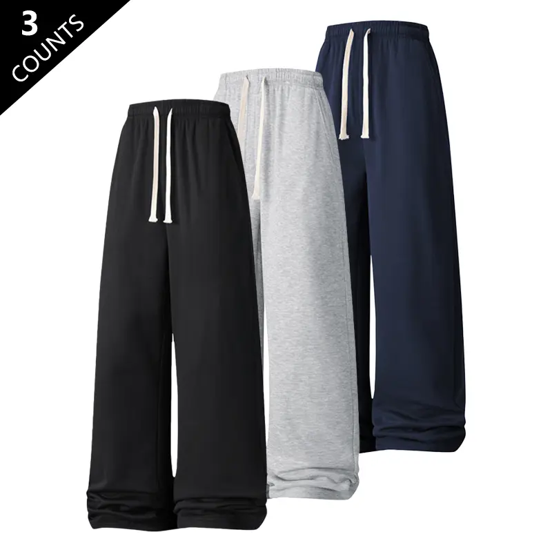 Men's 3-Pack Fleece-Lined Casual Sports Pants – With these trousers, winter warmth is all you need. Perfect for any occasion, outdoor sports, casual outings, and everyday activities.