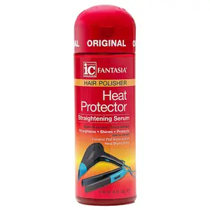 Fantasia IC Heat Protector Straightening Serum 6 Fl Oz Anti-Frizz Heat Protect Hair Serum for All Hair Types Lightweight Non-Greasy