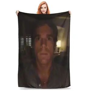 Dexter Morgan Stare  Throw Blanket for Couch  Soft Fuzzy Plush Blanket Bedspreads for All Seasons Suitable for beds and sofas can also be given as a gift