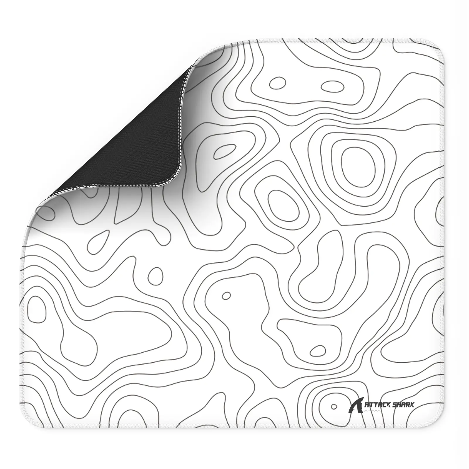 MAMBASNAKE×ATTACK SHARK CM02 Gaming Mouse Pad for Esports Speed Large Mouse mats for Desk Waterproof Surface Stitched Edges and Anti-Slip Rubber Base Size L Laminate 17.72” x 15.75” x 0.16”
