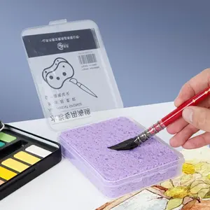 1pc Watercolor Painting Sponge Boxed Moisturizing Special Water Chalk Strong Water Absorption Sponge Tool - For Artists & Art Students - Perfect for Watercolor Painting & Blending