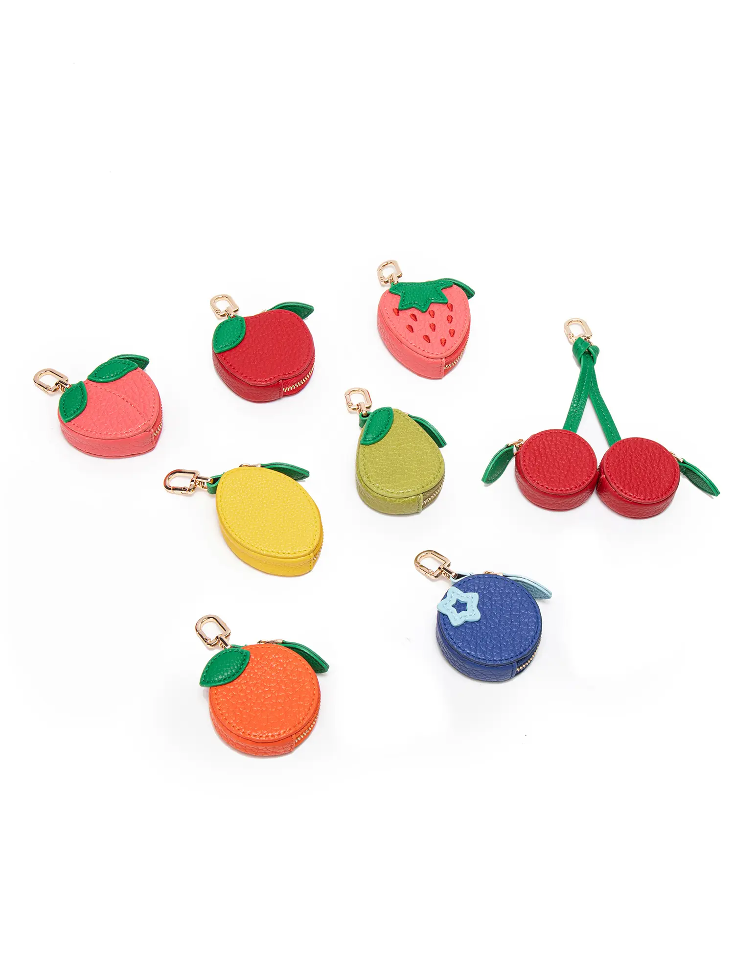 Fruit family, cute fruit bag pendant, mini key chain accessories, Keychain Accessory, Keychain Kawaii, cute keychain, suitable for bags and backpacks, gift for fruit lovers, suitable for Christmas, Christmas Eve gifts
