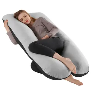 Ergonomic Support Pillow for Pregnant Maternity Full Body U-Shaped Design Soft Comfortable Multi-Functional for Back Legs Belly Perfect Gift for New Year Valentine's Day Weddings Sleep