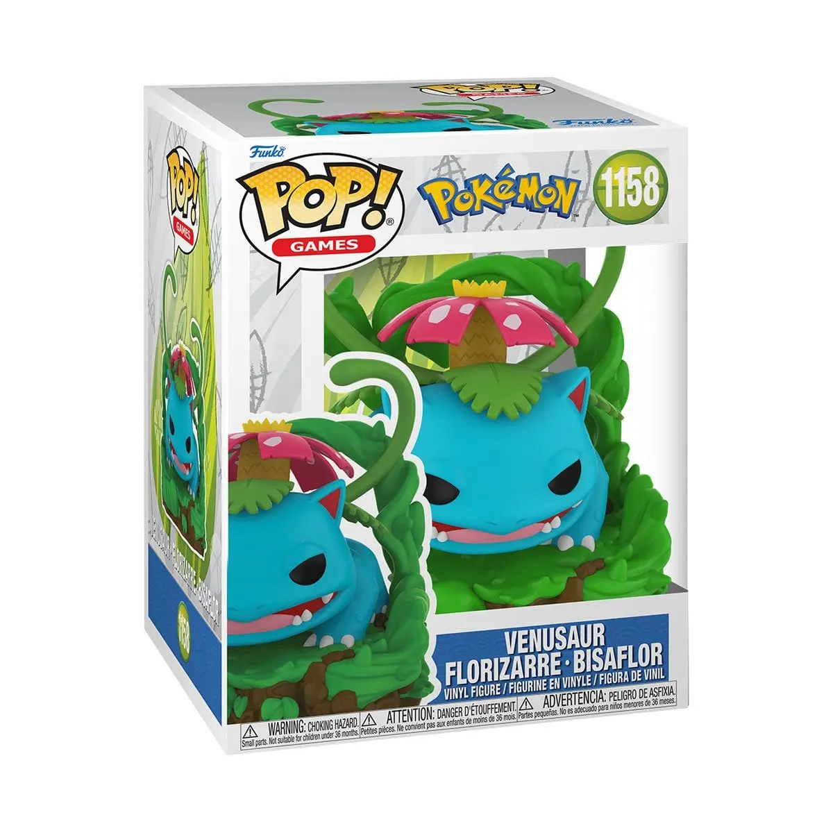 Pokémon Venusaur Premium Funko Pop! Vinyl Figure #1158 | Collectible Display Figure