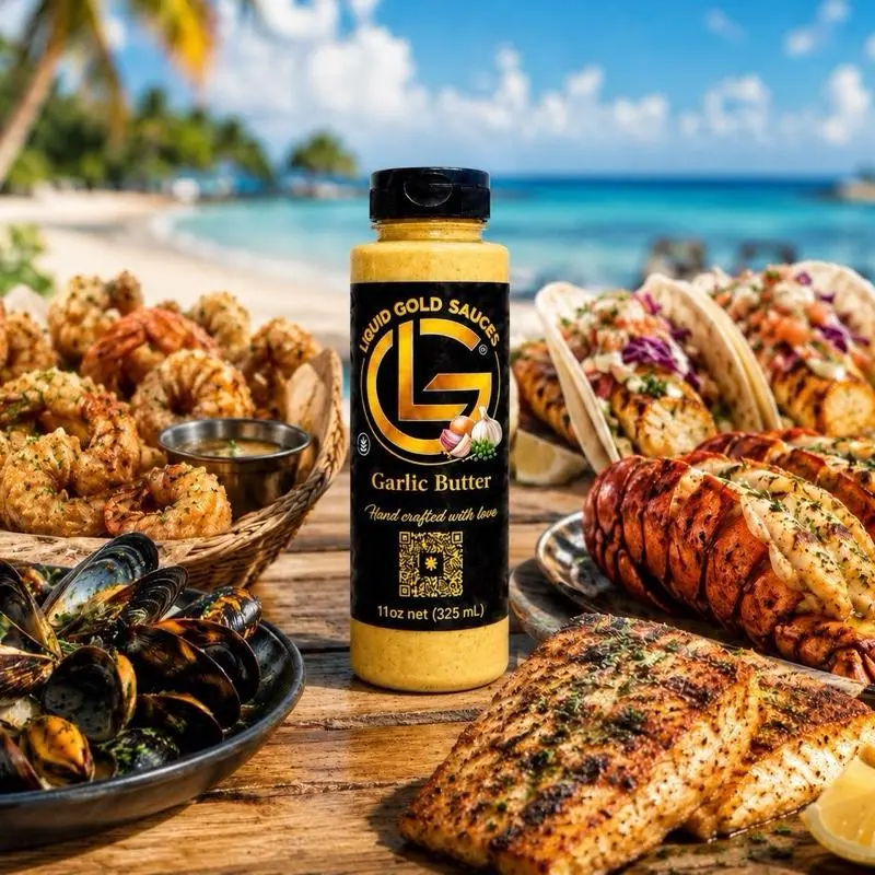 Gluten Free Liquid Gold Garlic Butter, Chilled
