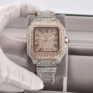 Rose Gold & Silver All Crystal Sparkle Premium Watch