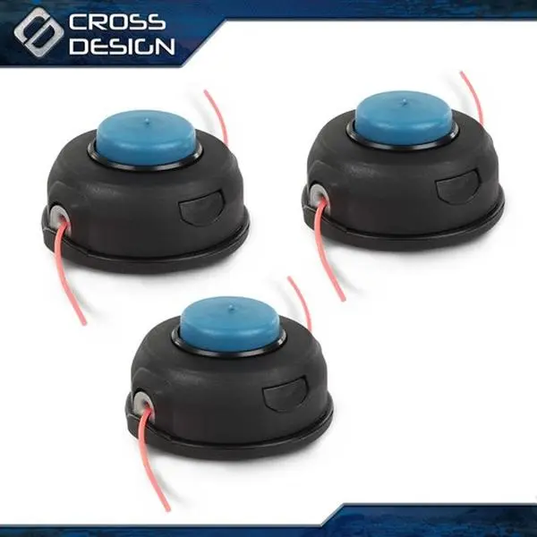CROSSDESIGN 3PCS T25 Cutting Tap Trimmer Head - High-Quality Durable Lawn Brush Cutter Accessory, Fit for Husqvarna 128LD, 124L, 223L String Trimmers, Weedeaters, Jonsered BC2128 Can, GC2128 US, for Fence Edge Control, Tree Edge Trimming