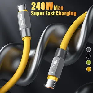 240W Max USB C to USB C Fast Charging Cable, USB C Type C Cord Compatible for iPhone 17/16/15 Series, MacBook Pro/Air, iPad Pro/Air/Mini, Samsung, Pixel, Laptop All USB-C to USB-C Port Devices