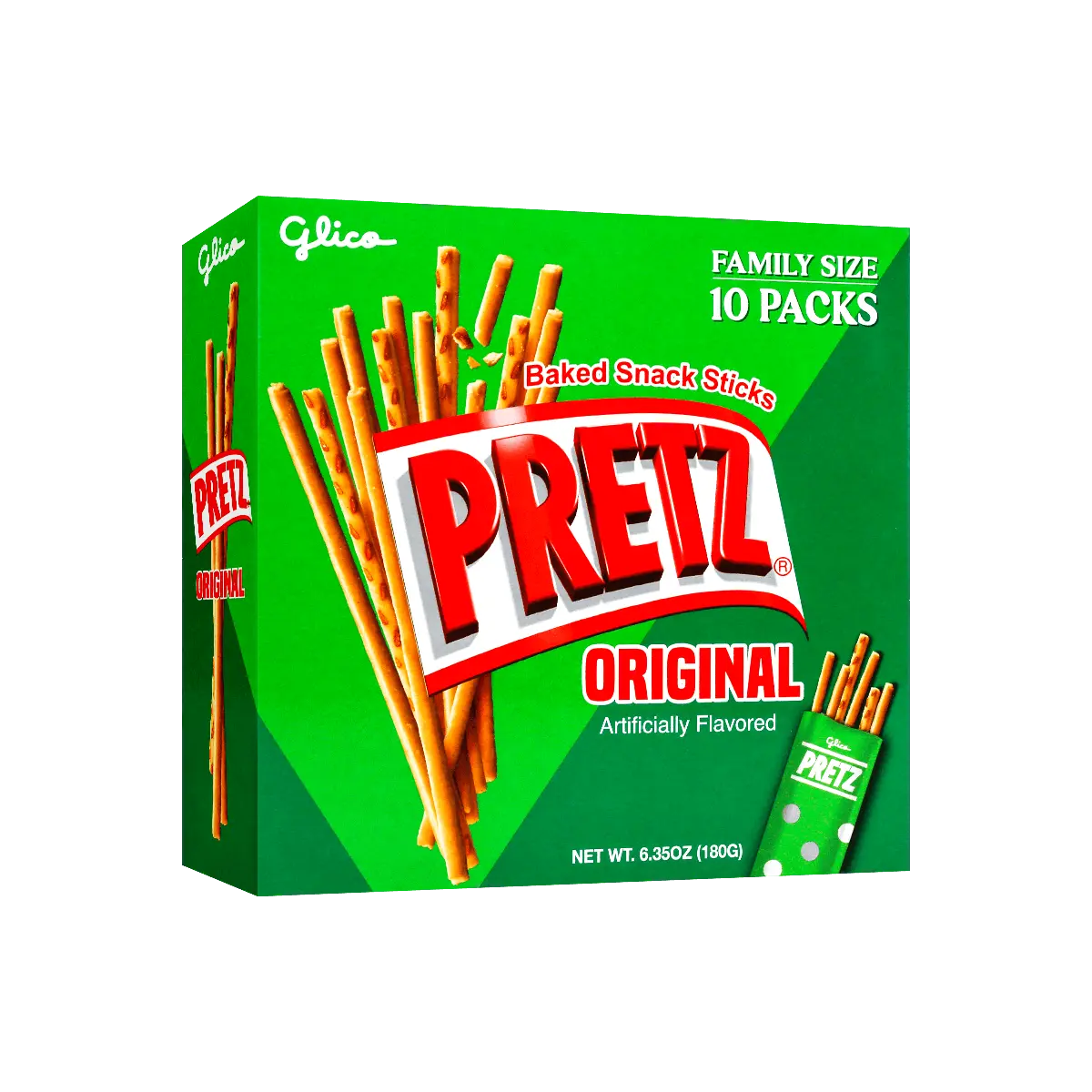 GLICO Original Pretz - Baked Pretzel Sticks, 10 Pieces, 6.35oz GLICO Original Pretz - Baked Pretzel Sticks, 10 Pieces, 6.35oz