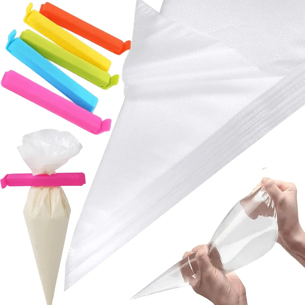 500 Pieces Disposable Piping Bags 10 inch, Mini Piping Bags, Pastry Piping Bags for Cream Frosting, Icing Bags for Cake and Dessert Decorations