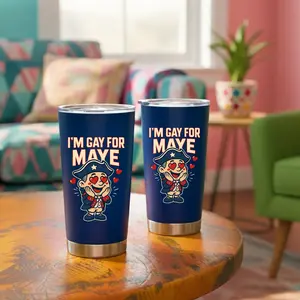 BNB [Football Gift] Funny Drake Maye I'm Gay for Maye Tumbler 20oz/30oz -  Perfect Christmas Gift for Maye Fans, Maye Cup, New England Football Tumbler, Patrjoot Fans Cup, Friends and Family, Christmas Gift, Travel Mug, Insulated Water Bottle Drinkware