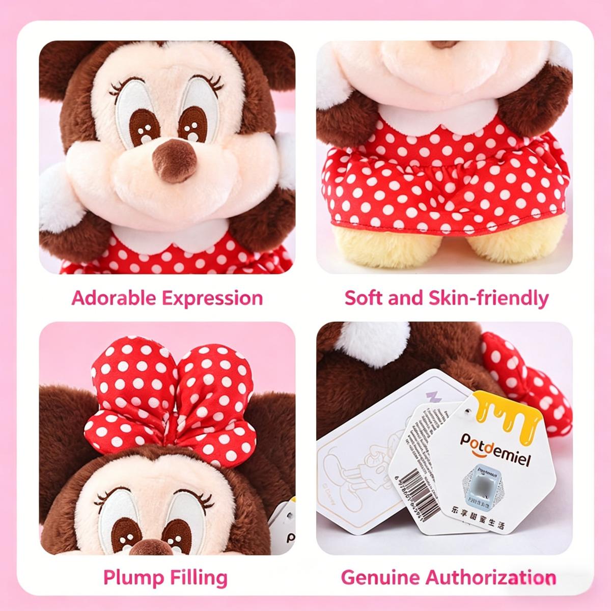 MINISO x Disney Mickey Minnie Plush Toy, Soft Stuffed Doll for Girls, Ideal Birthday Gift, Kawaii Room Decor Collection#Summervibes MINISO x Disney Mickey Minnie Plush Toy, Soft Stuffed Doll for Girls, Ideal Birthday Gift, Kawaii Room Decor Collection#Summervibes