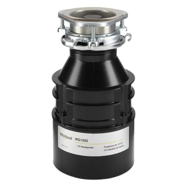 Whirlpool WG1202XH Genuine OEM Built-In In-Sink Disposal Unit - 0.5 HP, High-Quality Materials, Durable Construction, Low Maintenance, Genuine OEM Replacement Part, Enhances Equipment Performance, Long-Lasting Use