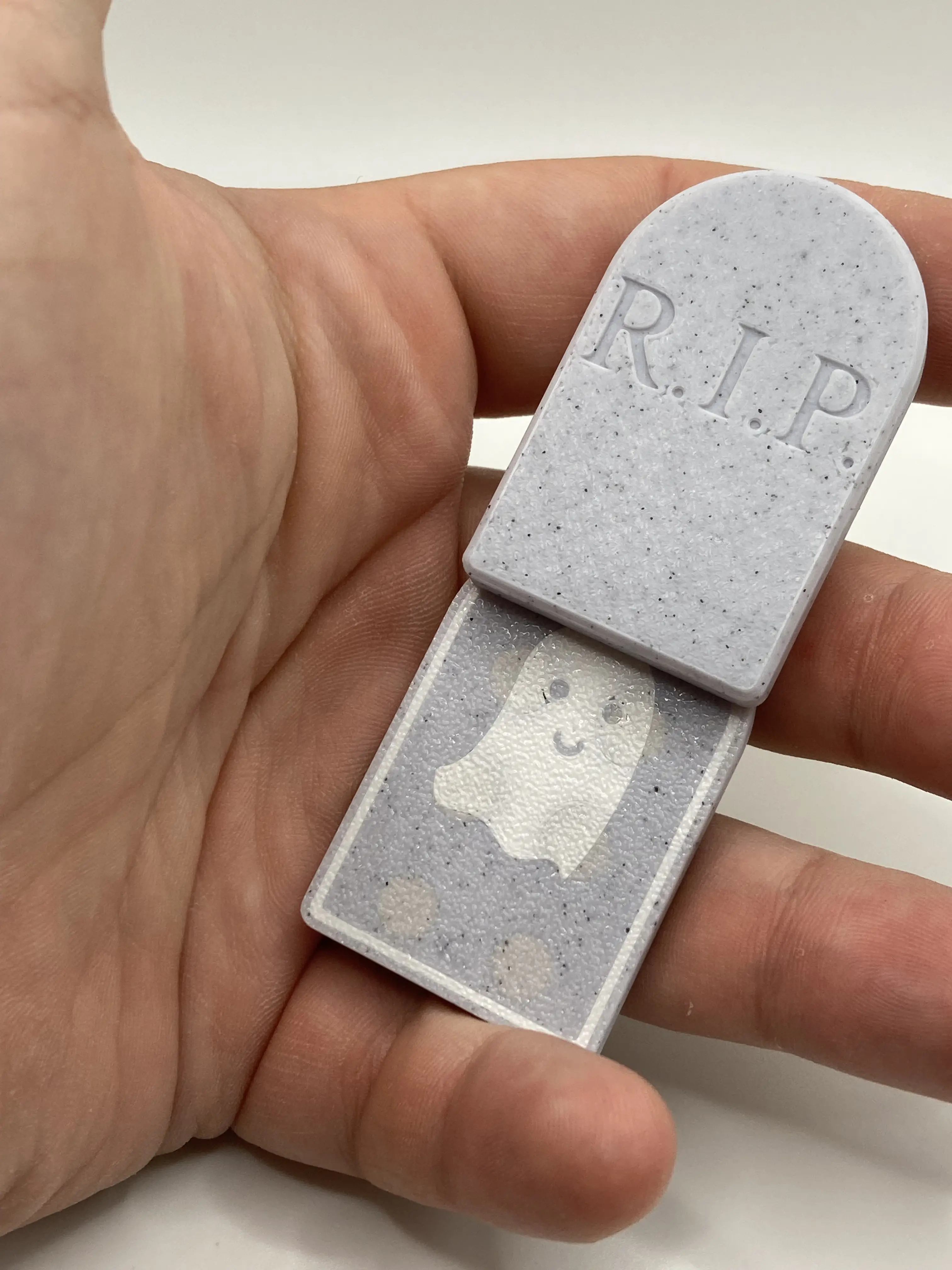 Tektonix Halloween Sliding Magnetic Fidget Toy - Tactile Feedback & Handmade in USA - Compact 54mm x 30mm x 10.4mm - 15g - Neodymium Magnets & 3D Prin