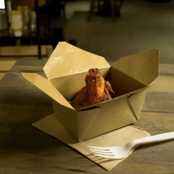 [450 ct] Paper Take-Out Boxes | #1 | 30 oz | Kraft