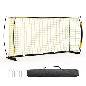 Gaomon 12x6 ft Soccer Goal, Heavy-Duty Metal Base Soccer Training Equipment, Portable Collapsible Weather-Resistant Training Net, Quick Setup with Carry Bag for Backyard, Outdoor Use