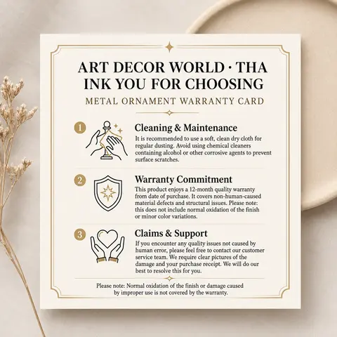 Metal Decorative Plaque - Art Deco Rectangular Modern Hanging Metal Ornament, Home Decor Supplies with After-Sale Instruction Manual, Alternative Speciality Plaques & Signs