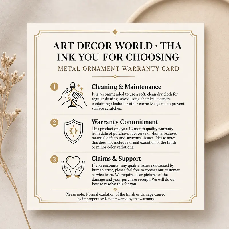 Metal Decorative Plaque - Art Deco Rectangular Modern Hanging Metal Ornament, Home Decor Supplies with After-Sale Instruction Manual, Alternative Speciality Plaques & Signs