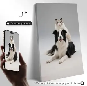 Custom Photo Canvas Painting Frame Personalized Wall Art Digital Printed Photos for Home Decoration Gifts and Souvenirs Easy Customization