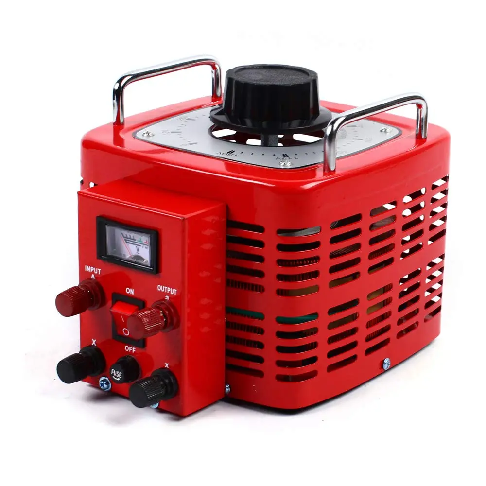 30A Variac Variable Transformer - 110V to 0-130V AC Voltage Regulator with Meter & US Plug,Lab Adjustable Power Supply for Motor Speed Control, Equipment Testing