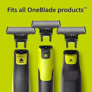 Philips Electric Shaver Replacement Blades, 3 Pack Beard Trimmer Heads, Compatible with Oneblade Qp2520 Qp2530 Qp2630 Qp6510 Qp6520 Qp2523 Models, Grooming Experiences