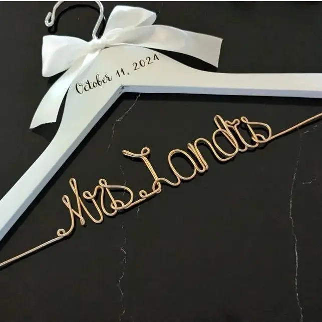 Personalized Wedding Dress Hanger Wedding Gift Bridal Hanger