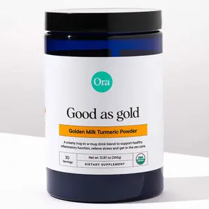 Ora Organic Golden Milk Powder - Ayurvedic Turmeric Powder with Organic Adaptogens - Ashwagandha, Reishi and Ginger | Organic, Gluten-Free, Soy-Free, Vegan, Non-GMO - Maple & Vanilla, 30 Servings