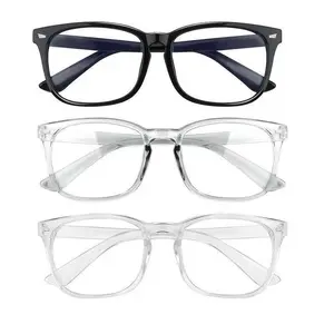 2025 [Computer Square-framed Glasses] Computer TV Phones Glasses Fashion Glasses For Men Women,Clear Gaming Glasses Lenses blue light glasses High Quality Eyeglasses Classic Summer Eyeglass
