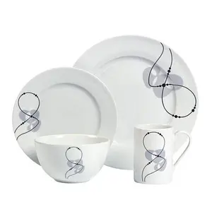 Tabletops Gallery Jacqueline 16-Piece Dinnerware Set - Service for 4